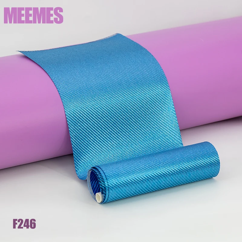 Electroplated Fiberglass Fiber Fabric, 3K Blue Twill Weave Cloth, Fibra Glass, Glassfiber Fabric, Jacquard Lotes Use for DIY