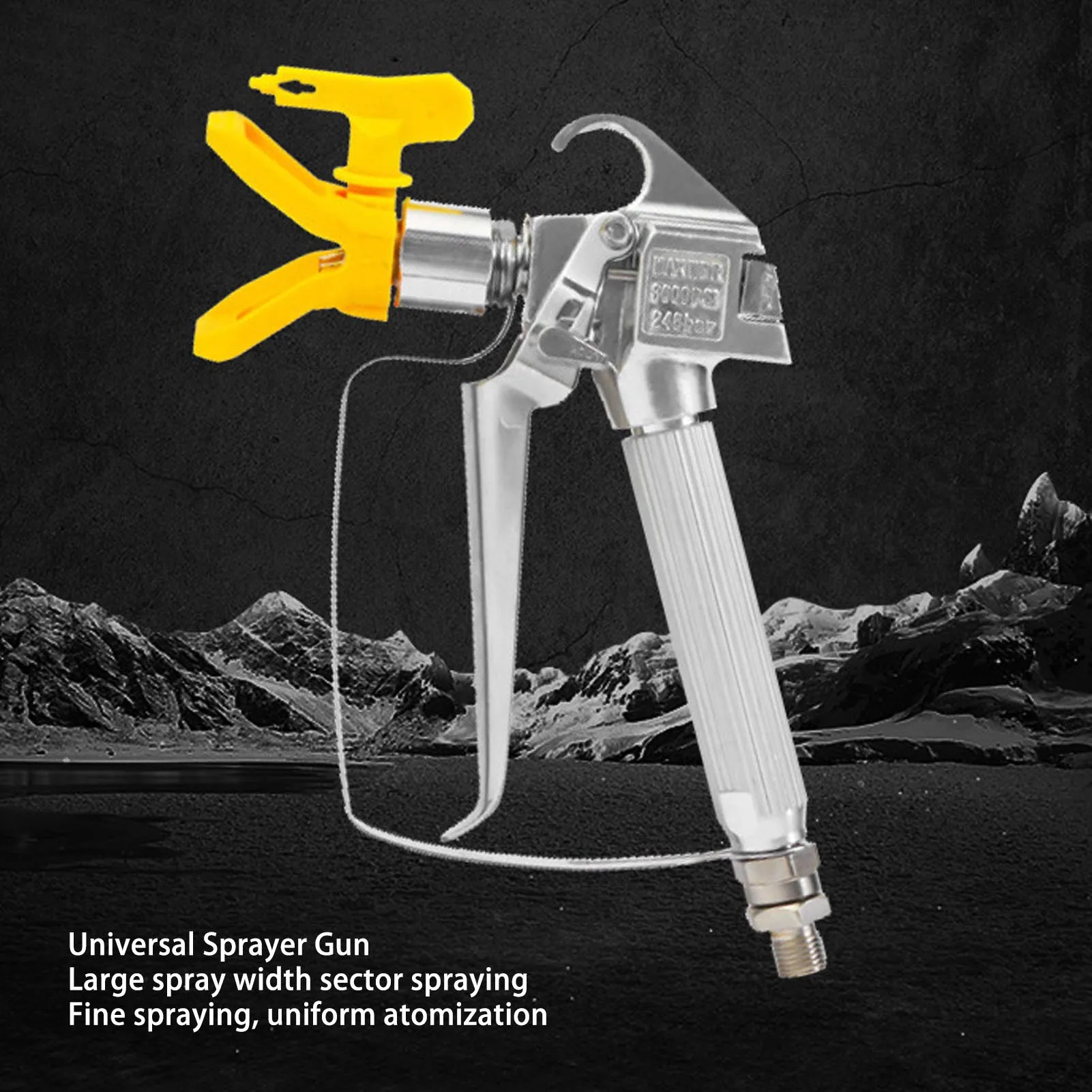 Airless Spray Gun with Nozzle High Pressure Paint Sprayer Gun for Latex Paint Putty Wall Coating Painting Tool