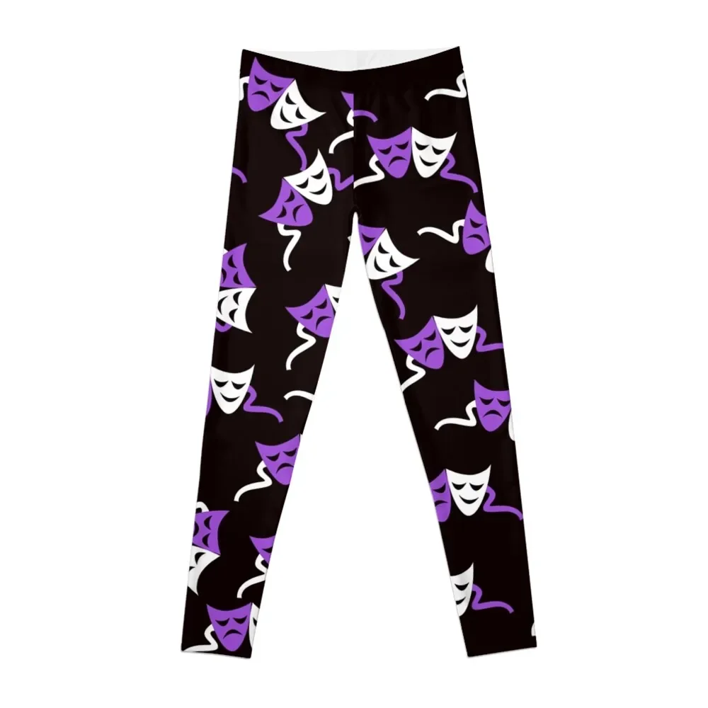 

Theatre Masks Pattern Leggings Jogger pants sport set Women sportwear Womens Leggings