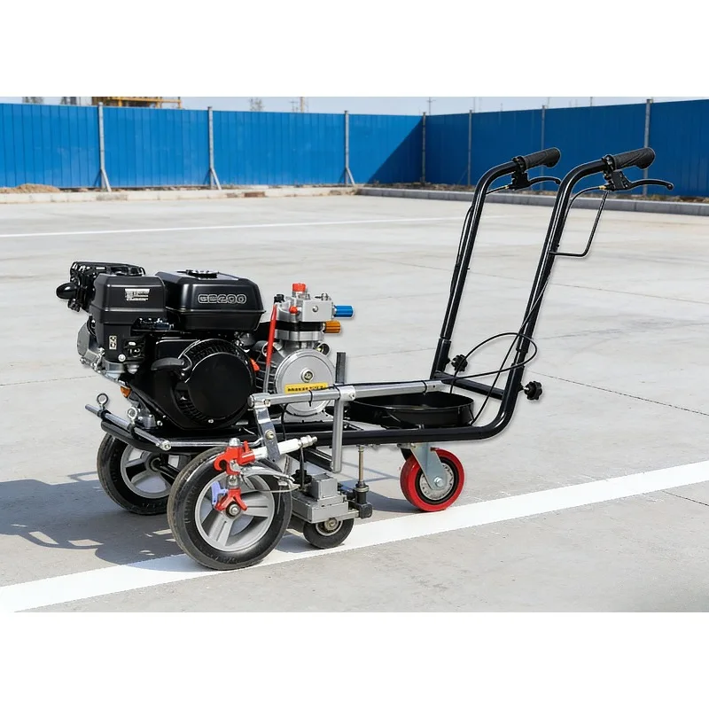 

Машина для дорожной маркировки холодного распыления Машина для дорожной маркировки холодной краски YG-8B Сопло 0,17-0,37 мм Двигатель 7,5 л.с.