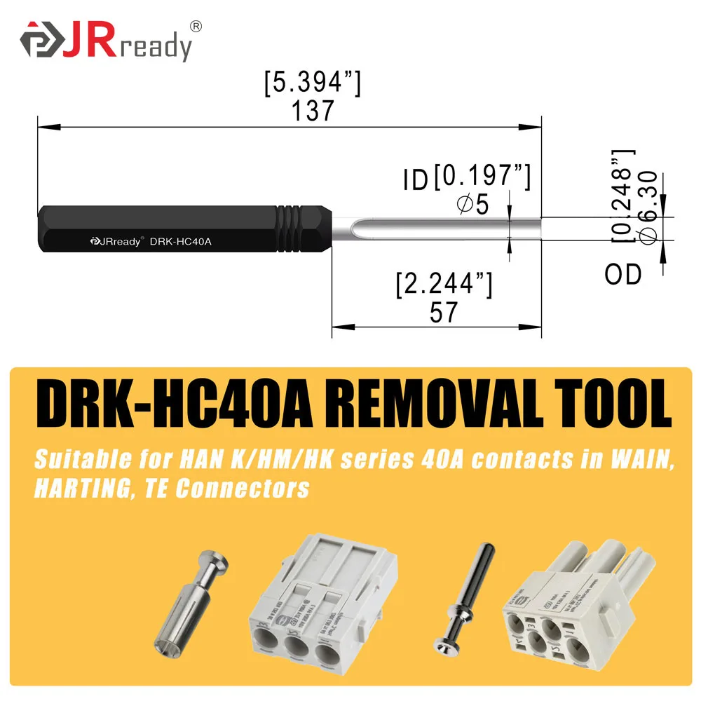 JRready ST5227 Solid Contact Extraction Tools for TE/AMP/Harting/HARTING HAN Series Connector