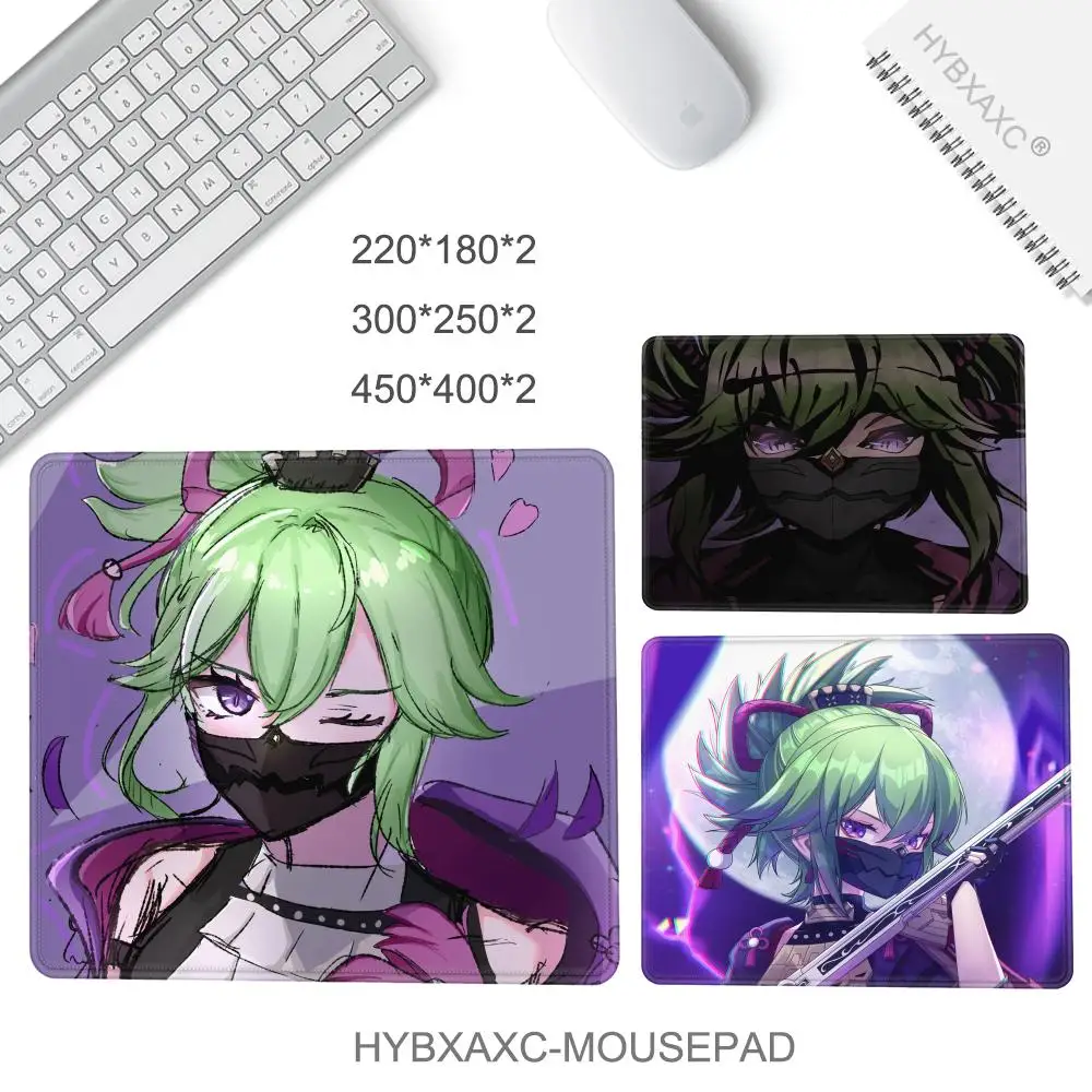 HYBXAXC Genshin Impact Kuki Shinobu Gaming Mouse Pad Gamer Professional Premium Large Non-Slip Mousepad