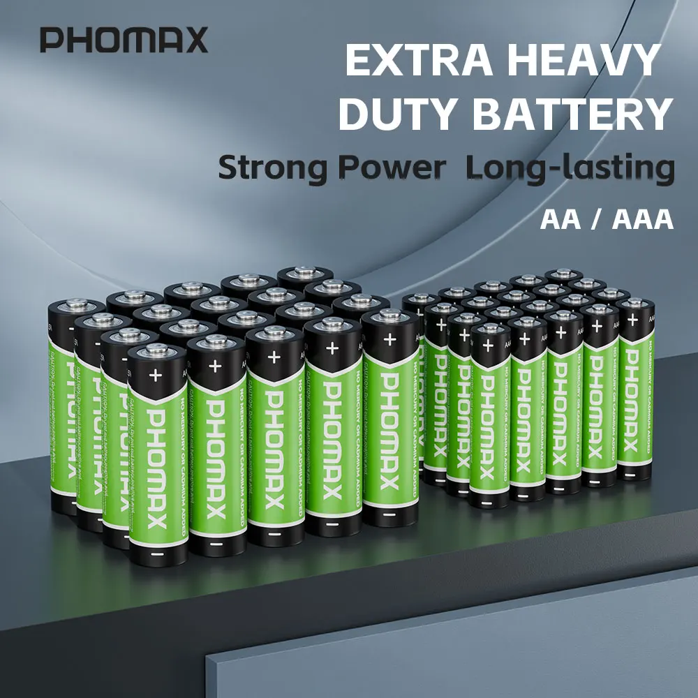 

PHOMAX 1,5 В AAA/AA батарейки сухие одноразовые угольные батареи высокой емкости для светодиодных фонарей игрушки MP3-камеры фонарики бритвы оптом