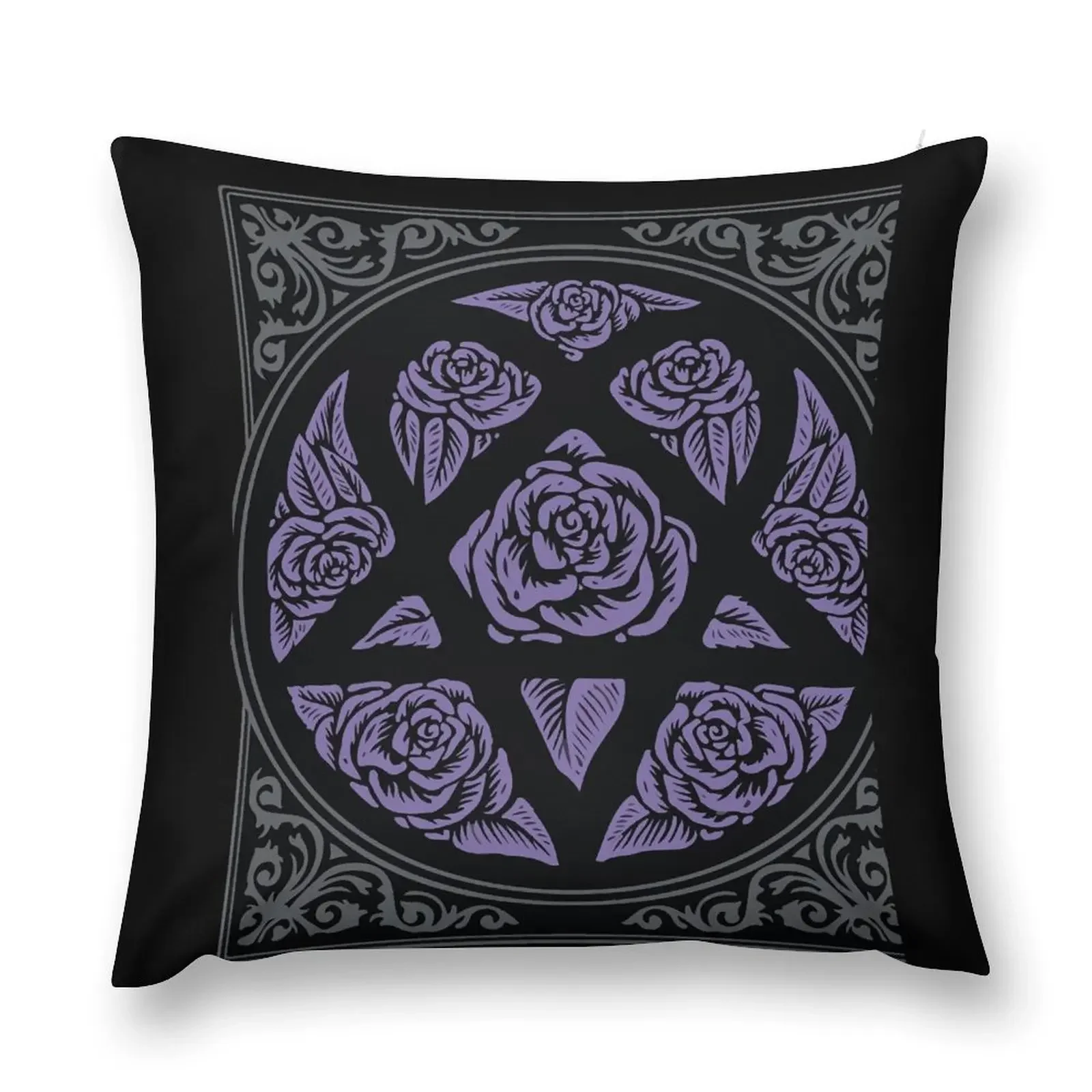 Heartagram T-Shirts Purple Stroke Him Band Poster Ville Valo Sticker Heartagram Goth Metal -Shirt Throw Pillow