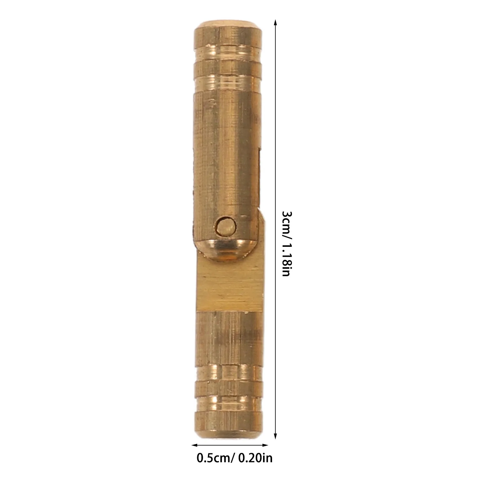10Pcs Brass Cylinder Hinges Hidden Concealed Heavy Duty Fixed for Wooden Jewelry Box Case Furniture Hardware Jewelry Box Hinge