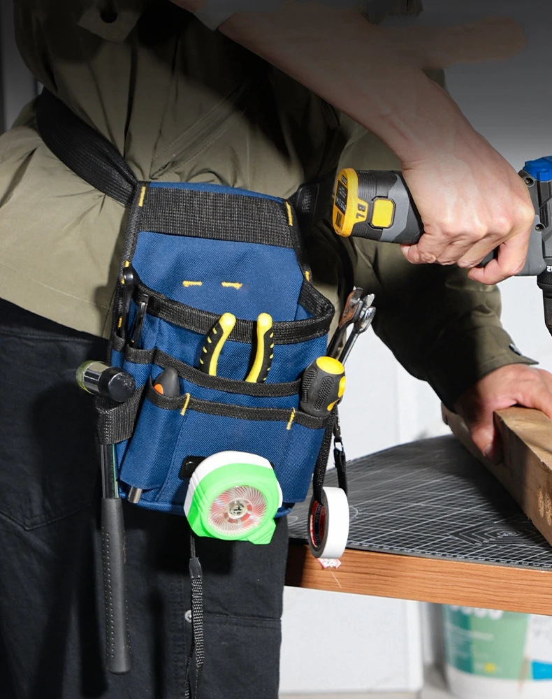 Adjustable Waist Belt Garden Tool Belt Multi-functional Oxford Cloth Waist Tool Bag Multi-pockets Durable Material Tool Bag