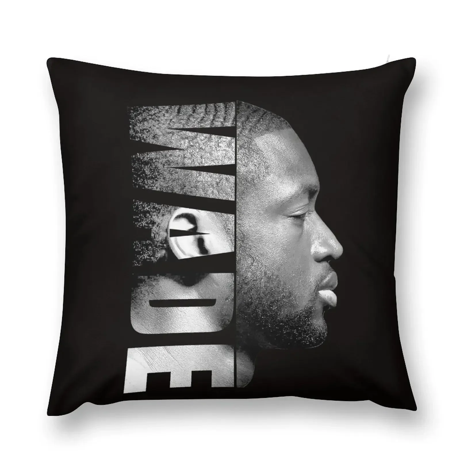 Dwyane Wade - Black / White Throw Pillow pillow cover luxury Elastic Cover For Sofa Cushions For Children pillow