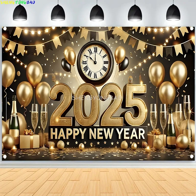 Christmas Tree Flower Wreath Wooden Gift Photography Backdrop Window Snowman Cinema New Year Background Prop DS-02