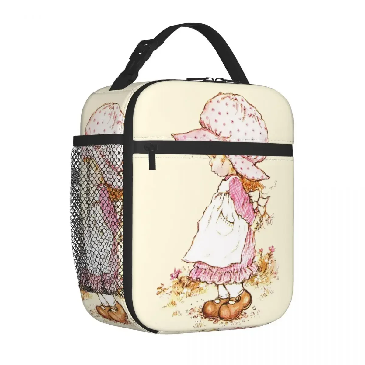 Cute Girl's Insulated Lunch Tote Bag Sarah Kay Cartoon Flower Girl Merch Food Box 2023 New Thermal Cooler Lunch Box For School