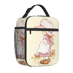 Cute Girl's Insulated Lunch Tote Bag Sarah Kay Cartoon Flower Girl Merch Food Box 2023 New Thermal Cooler Lunch Box For School