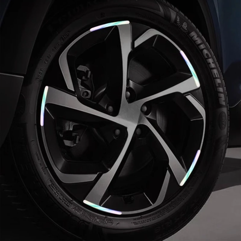 

Automobile Wheel Rim Reflective Decorative Sticker Electric Vehicle Bicycle Motorcycle Tire Dazzling Luminous Warning Sticker