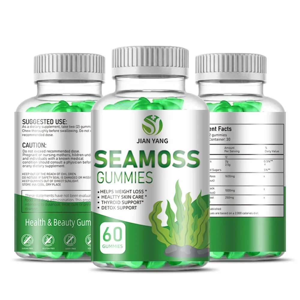 1 bottle of sea moss gummie vegetarian health food