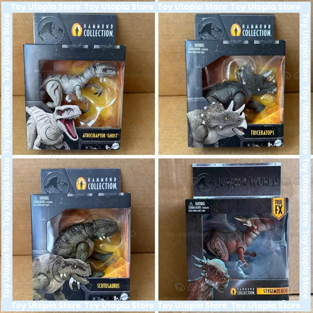 

Jurassic Park Hammond Series Savage Raptor Stygosaurus Velociraptor Triceratops Dinosaur Toy Figure Set In Stock Collectible