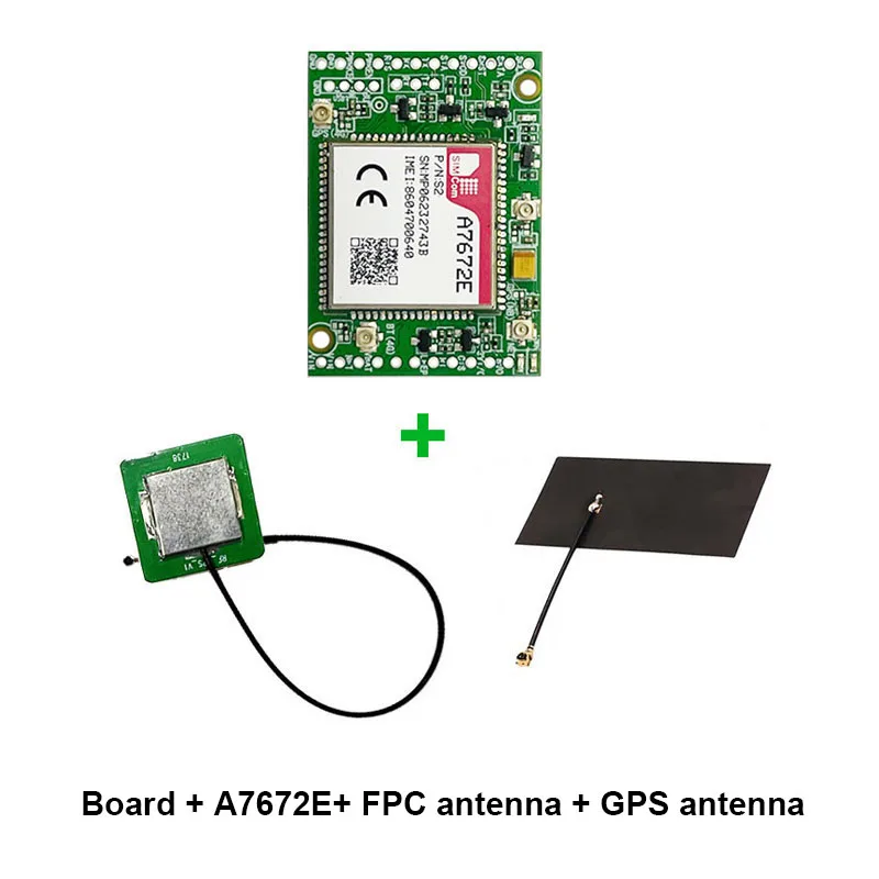 SIMCOM A7672E-FASE Double-row needle Core Board LTE CAT1 Module Support 4G+2G+GNSS&BT Modem Board Development kit with Antenna