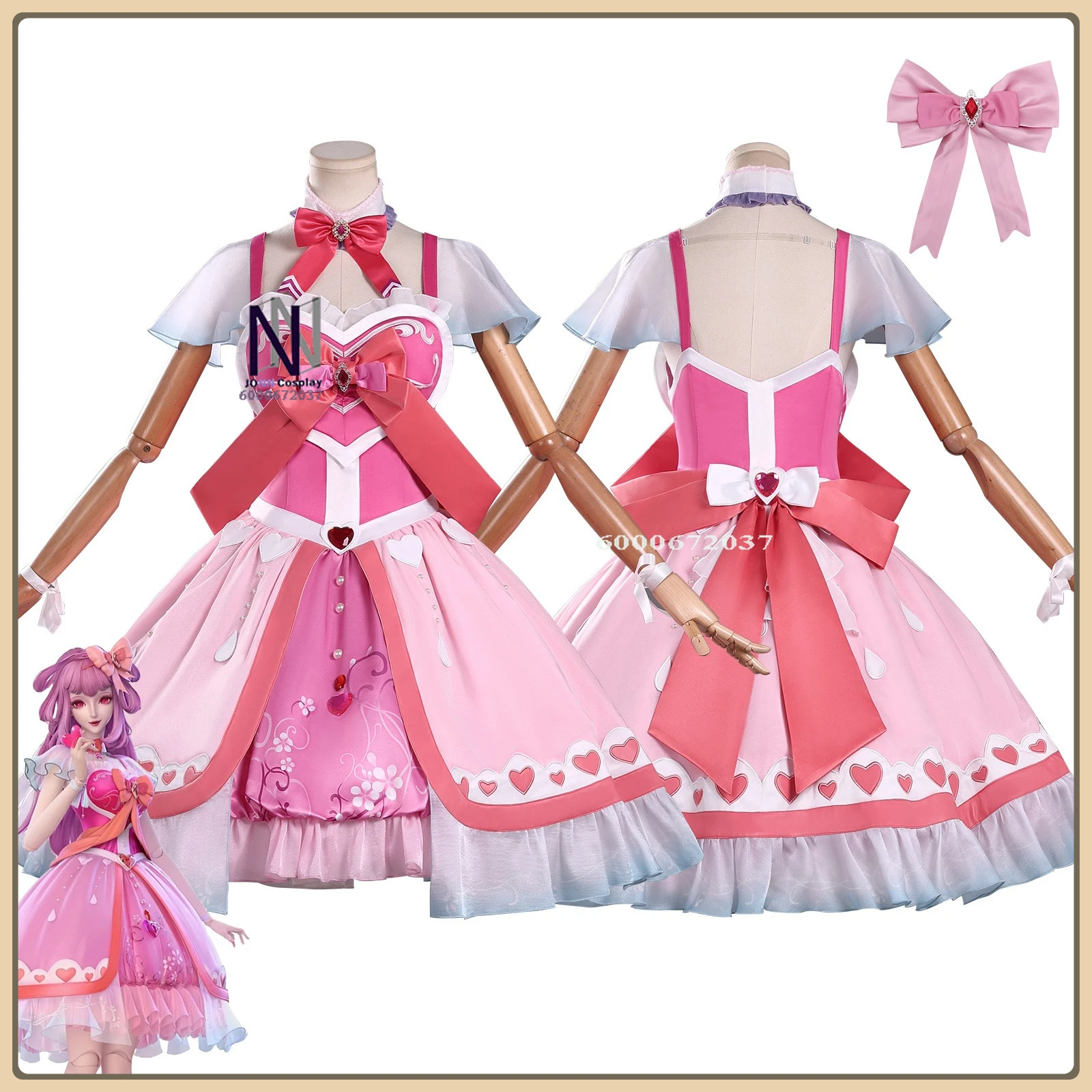 

High Quality Love Princess Cosplay Costume - Popular Anime Women's Sweet Pink Dress Anime Clothes Full Set Comic Con Suit