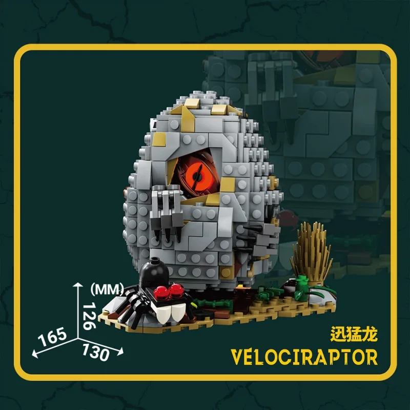 مجموعة ألعاب مكعبات بناء عالم الديناصورات للأطفال مجموعة نماذج هدية تعليمية إبداعية