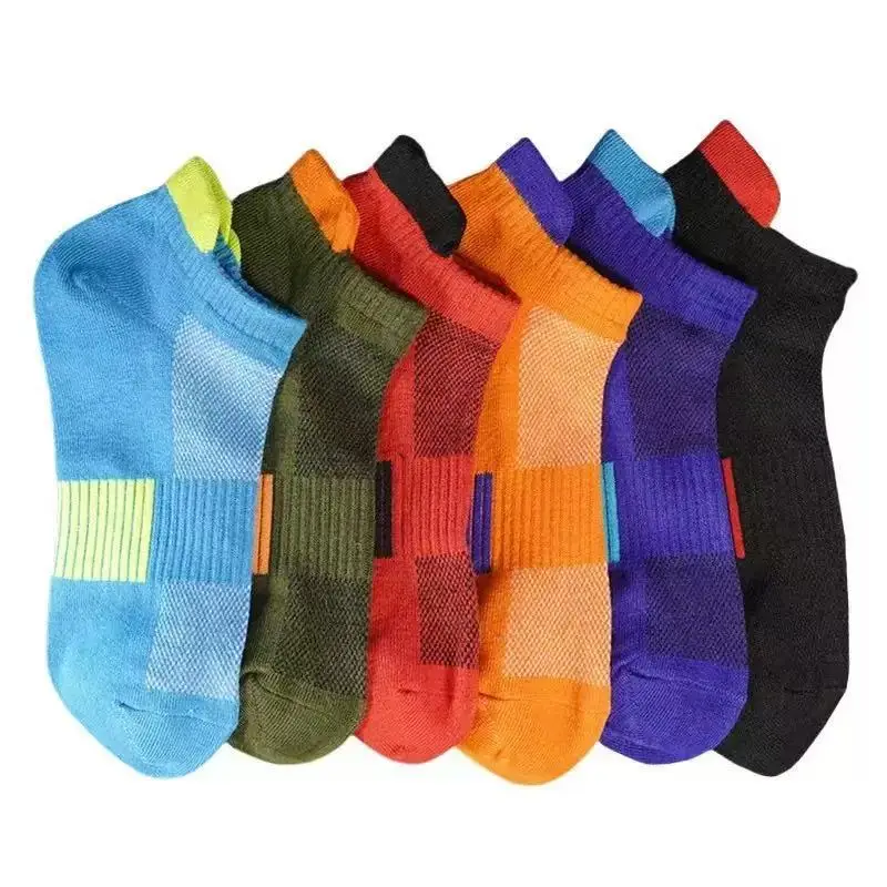 6/12 زوجًا من الجوارب الرياضية الخارجية للرجال، جوارب رياضية مريحة ومسامية، مناسبة للجري والمشي لمسافات طويلة والملابس الترفيهية #5