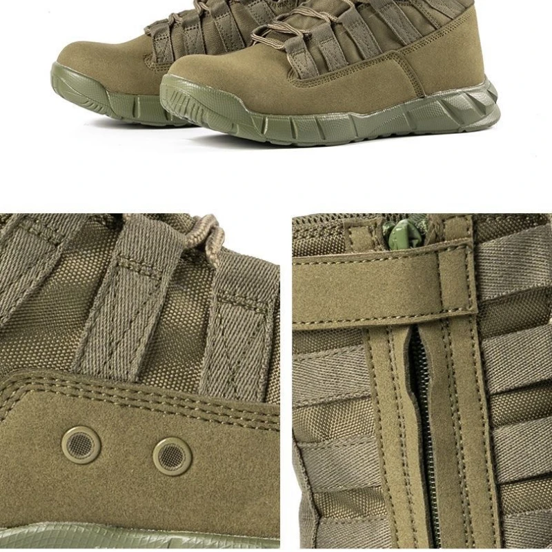 أحذية رجالي خفيفة الوزن للتدريب القتالي، أحذية المشي لمسافات طويلة قابلة للتنفس، أحذية عمل رجالي، أحذية واقية مقاومة للانزلاق ومريحة