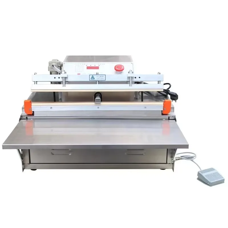 RL-500 Stainless Steel Vertical External Vacuum Sealer Machine For Meat Vegetable Fruit Ham Bacon Seafood Packaging