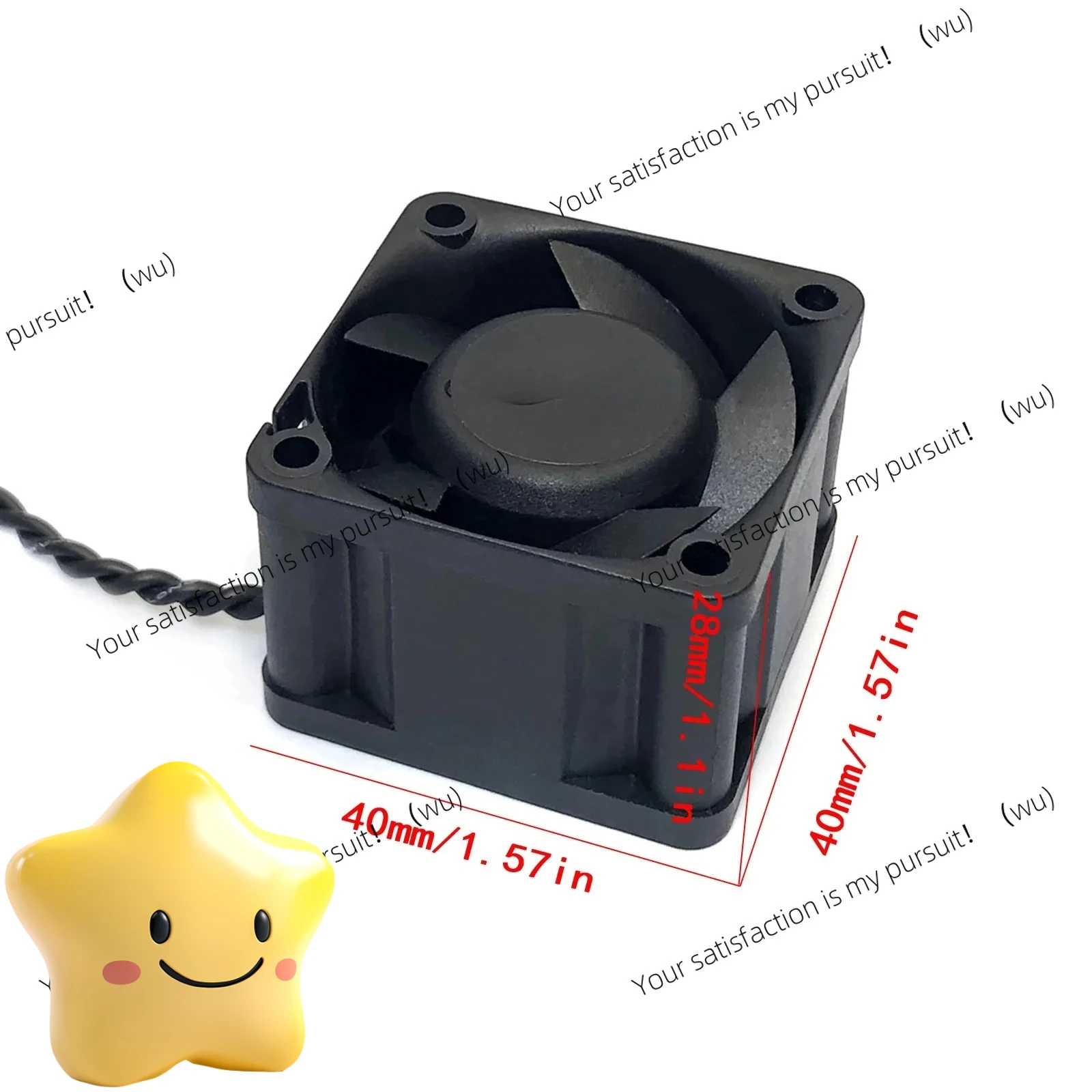 4028 Quick Cooling Fan, Protective Board Fan Blades, Suitable for 1/5, 1/6 RC Cars, working voltage 3.5-12 v