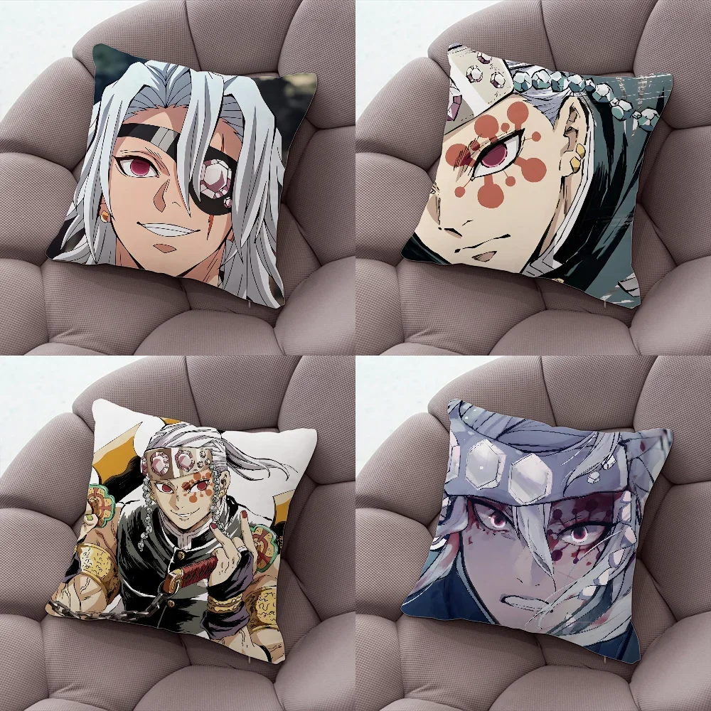 

Uzui Tengen Pillow Case Pillow Case Living Room Sofa Cushion Cover Suitable For Home Bedroom Room Decoration