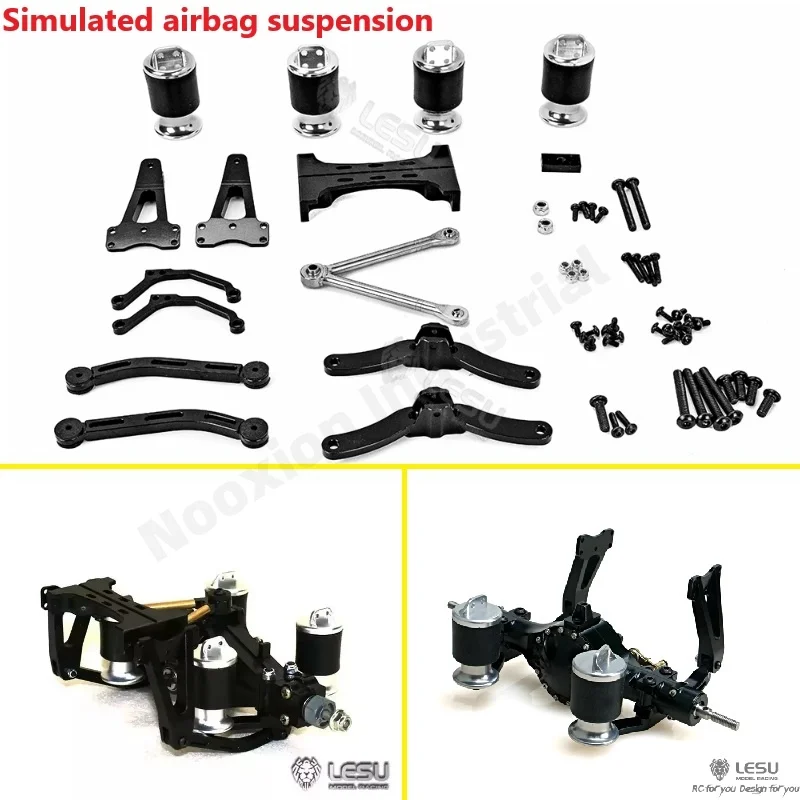 

LESU 1/14 Truck Airbag suspension for Tamiya Tractor model DIY accessories Large travel shock absorber system accessories