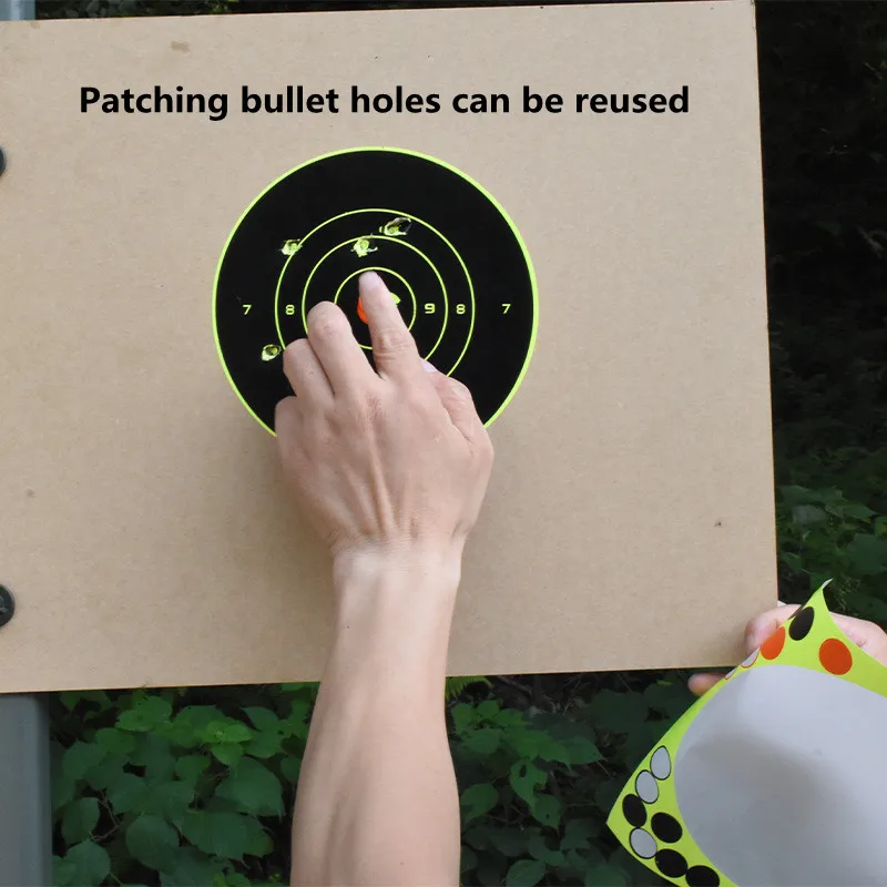 10/20/30 Pcs/Lot Target Stickers 8x8 inch Adhesive Reactive Self Stick Shooting Targets Splatter Paper for Shooting Training