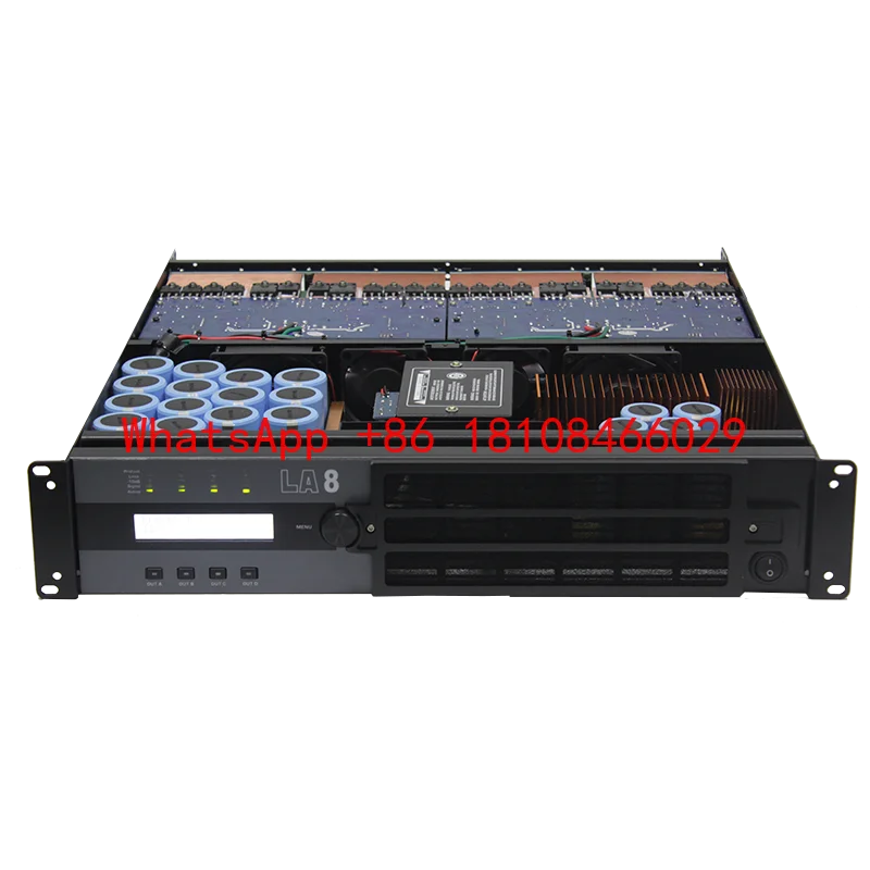 Усилитель звука Sinbosen LA8, 4-канальный, 2100 Вт, профессиональная акустическая система