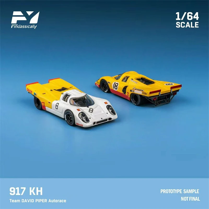 

**Pre-Order** Finclassically 1:64 917K Yellow White Diecast Model Car