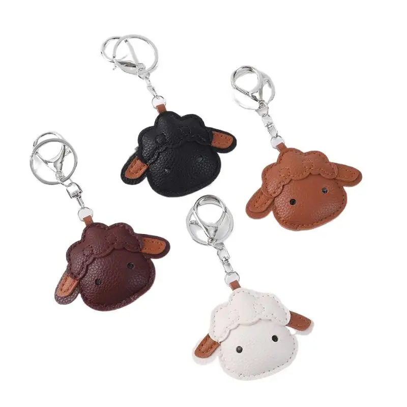 Cartoon-Schaf-Design Kunstleder-Anhänger Leichter, farbechter Deko-Charm für Rucksäcke und Schultaschen für Kinder – Detail 3