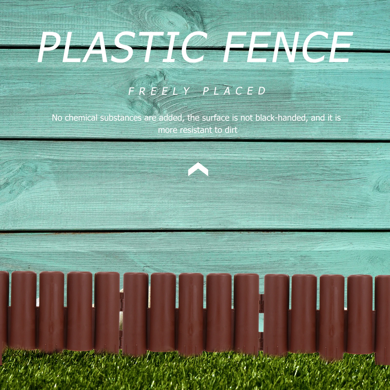 

5 Pcs Plastic Fence for Garden Yard Wedding Scene Adornment Durable Lightweight Portable Pastoral Style Driveway