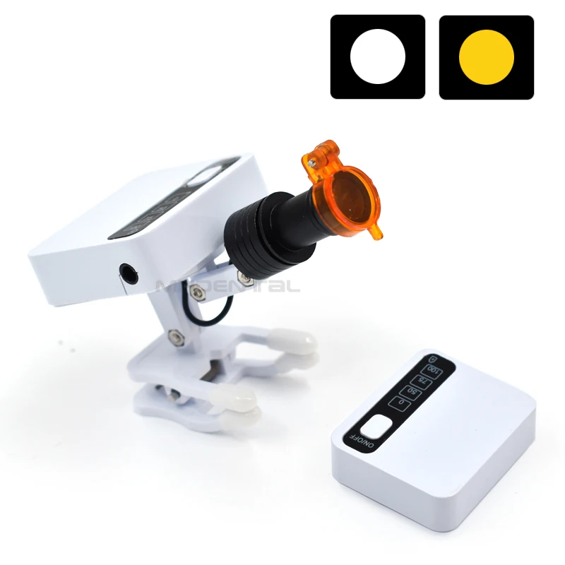 

Wireless LED Surgical Headlight With Filter Powerful Spotlight Warm/White light 2pc bettery