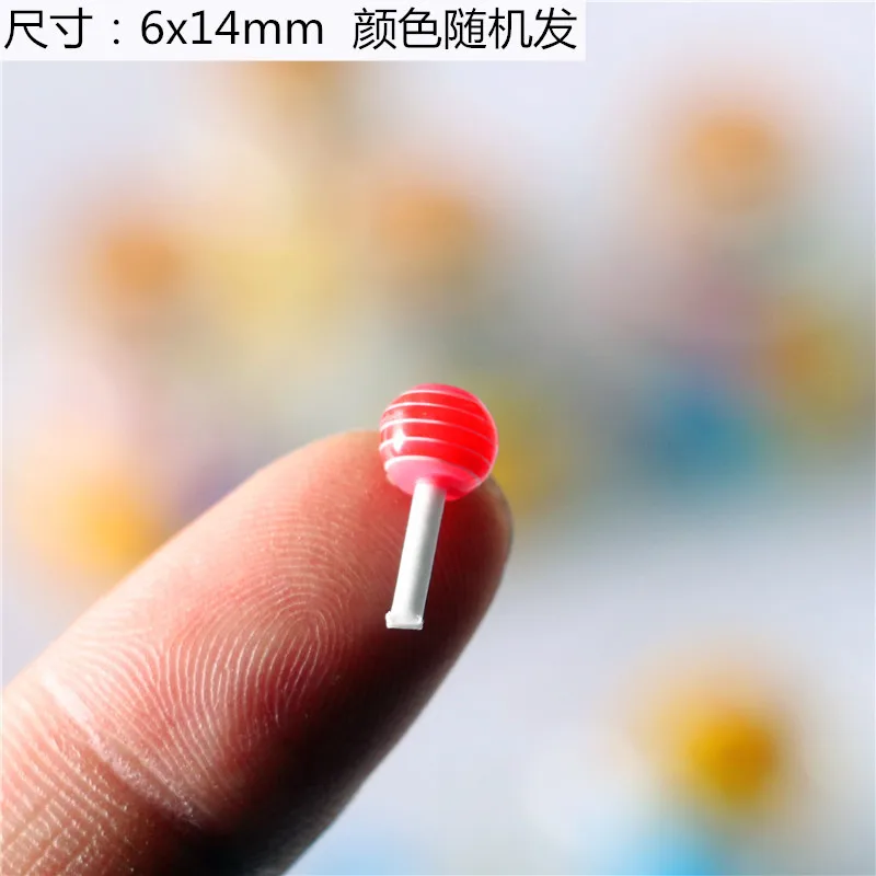 20pcs Dollhouse Lollipop Candy 1/12 Miniature Random Color Mini Model Scale Food Scene Home Decor Decoration Doll Accessories