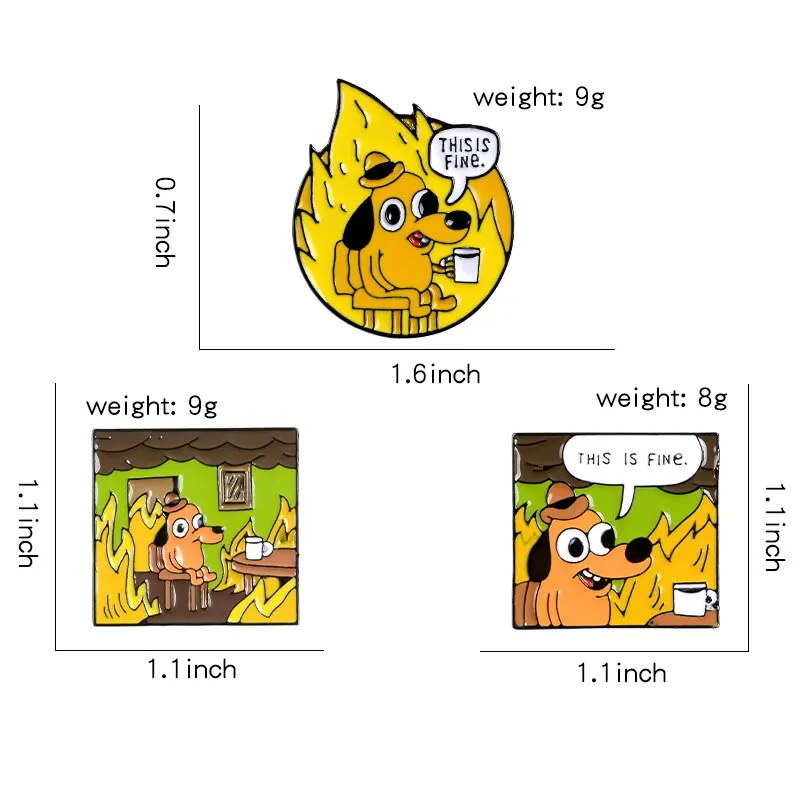 Enamel Pin Sets Cartoon TV Show Koala Sloth Cat Ocean Heart Brooches Badges Lapel Pins image 6