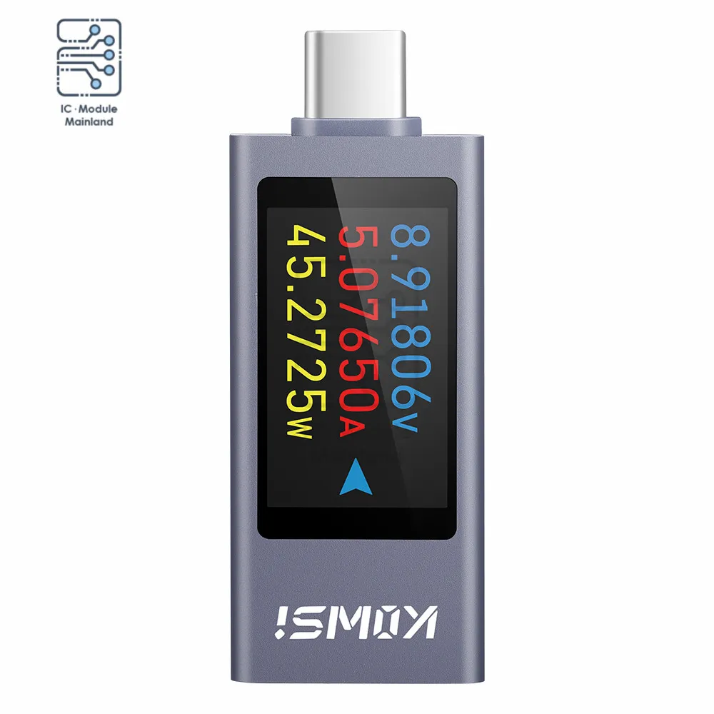 KWS-2303C HD 1.06’ TFT display Multi-function Voltage and Current Type-C Tester DC 4-30V 0-12A Power Meter