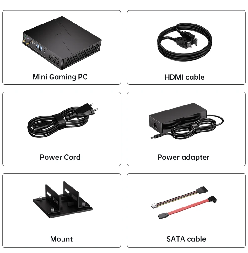 MSECORE MV9 Mini Gaming PC Intel Core I9-9900T RTX3050 6G Discrete Graphics DDR4 NVMe SSD WiFi5 BT5.0 HDMI DP Type-C 4K ESports