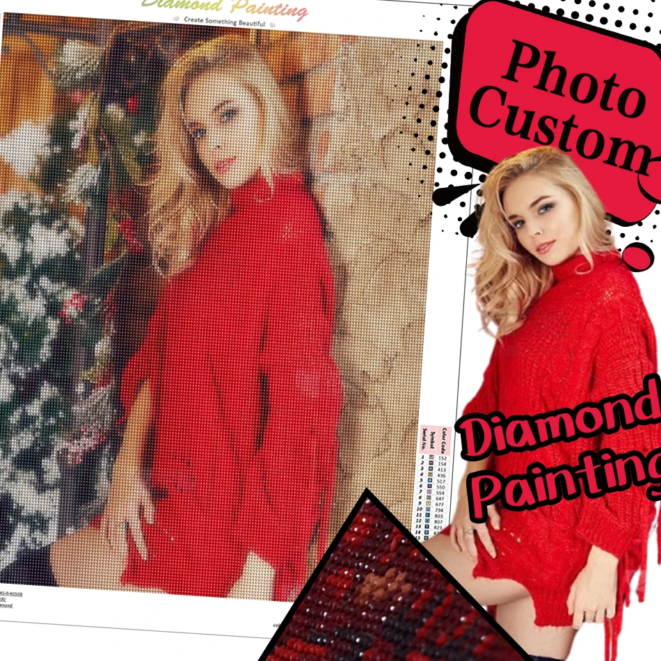 

Custom Diamond Painting Photo DIY 5D Round Square Full Diamond Mosaic Embroidery Hobby Birthday DIY personalization Gift