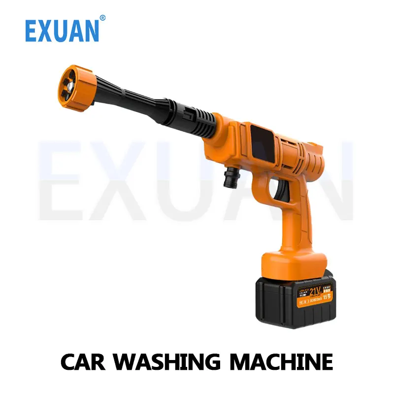 Wireless Car Washing Machine Household Car Cleaning Machine High-pressure Water Gun Lithium Battery Booster Drug Gun Car Washer