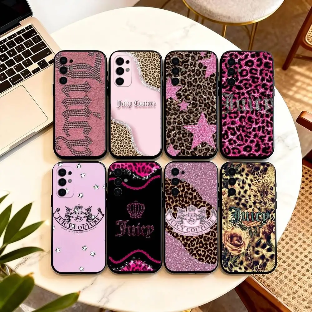 

Juicy Girly-glam Couture Phone Case For Samsung S25,S24,S21,S22,S23,S30,Ultra,S20,Plus,Fe,Lite,Note,10,Black Cover
