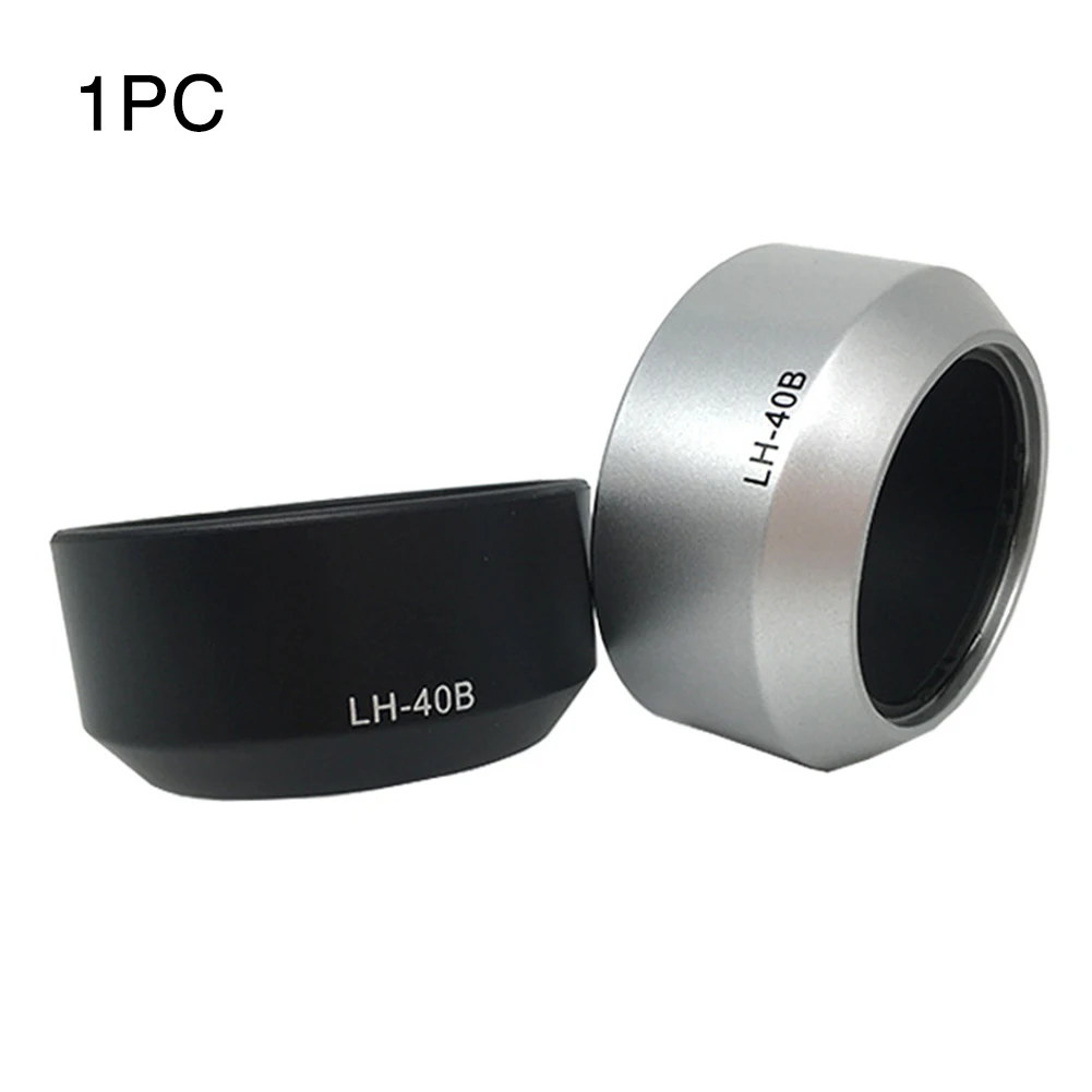 LH40B Professional Lens Hood Camera Accessories Durable Practical 45mm Easy Install Solid Protective For Olympus M.ZUIKO DIGITAL