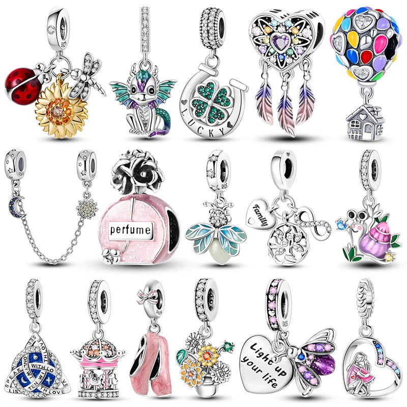 

Charms 925 Originale Hot Sale Pendant Bead Fits Bracelet Necklace For Women Charm Silver 925 Dangle Luxury DIY Jewelry Fine Gift
