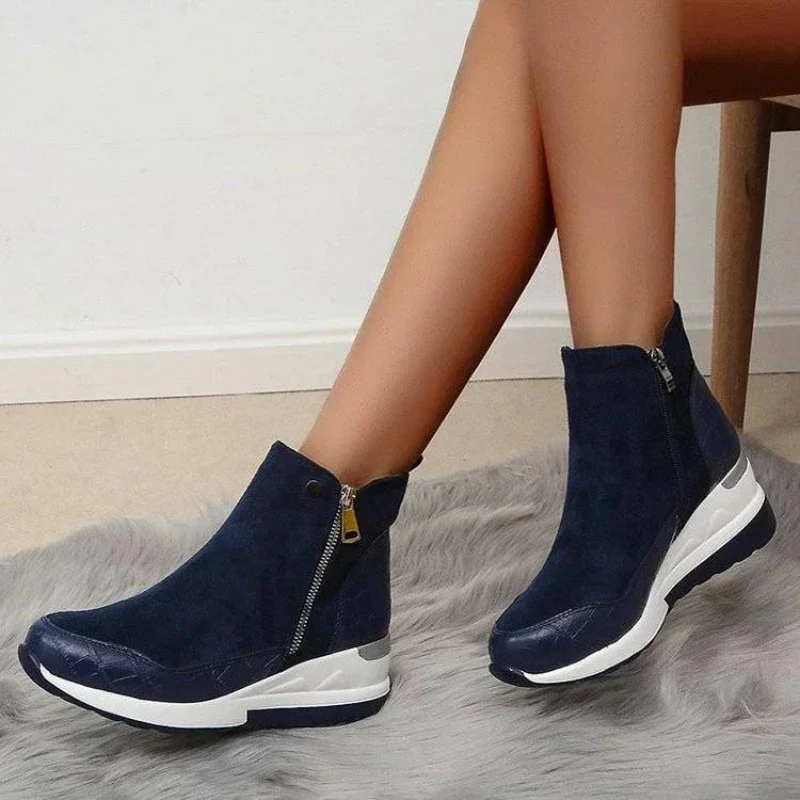 Fashion Winter Ladies Shoes New Arrival 2023 Warm Womens Boots Platform Snow Ankle Boots for Girls Wedge Heels for Women