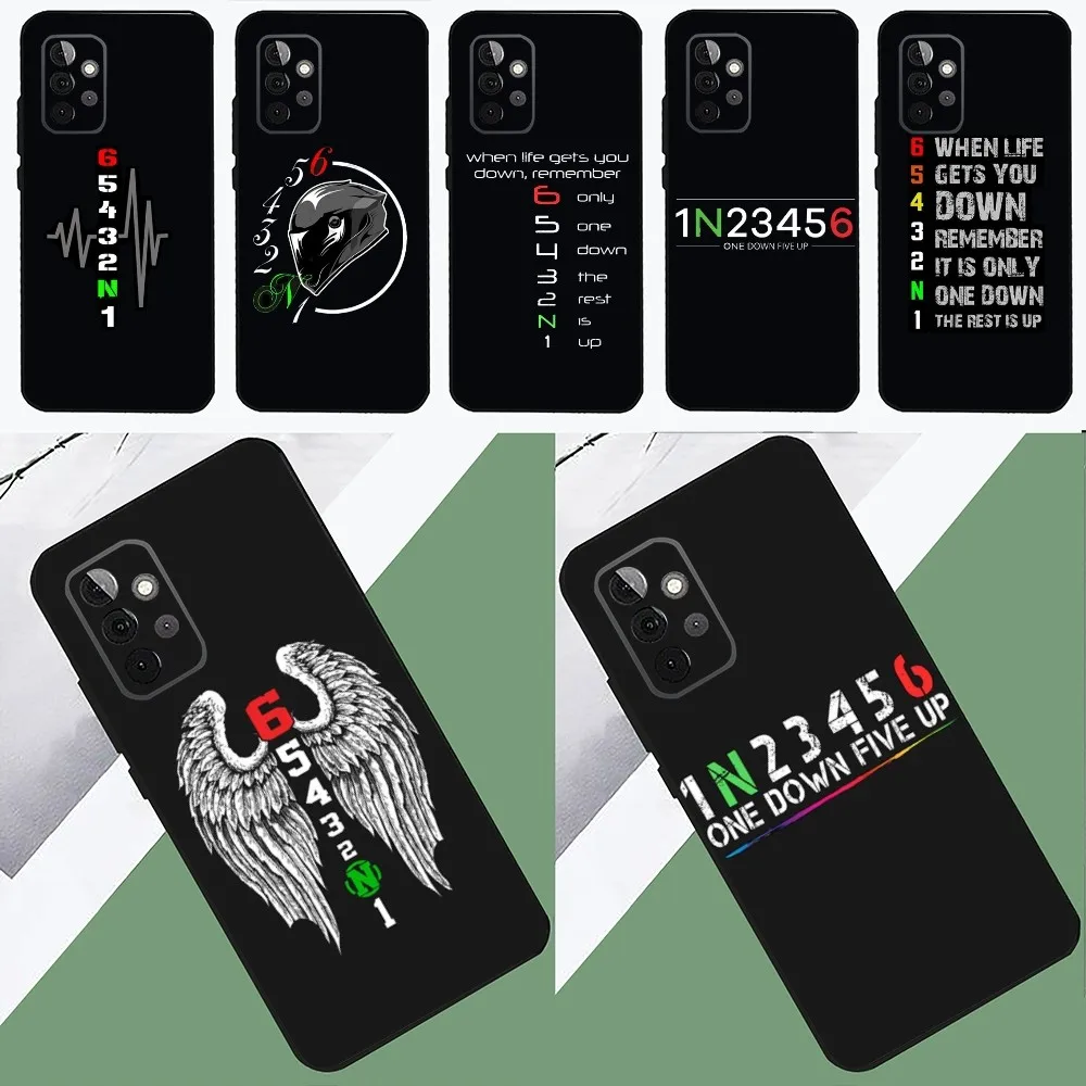 

1N23456 Motorcycle Phone Case For SamsungS24,23,22,21,S20 ,Pro10,S30Plus,S9,20lite Ultra Black Cover