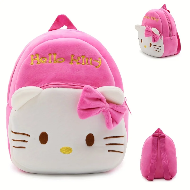 Cute KT Cat Cartoon Anime Plush School Bag Backpack