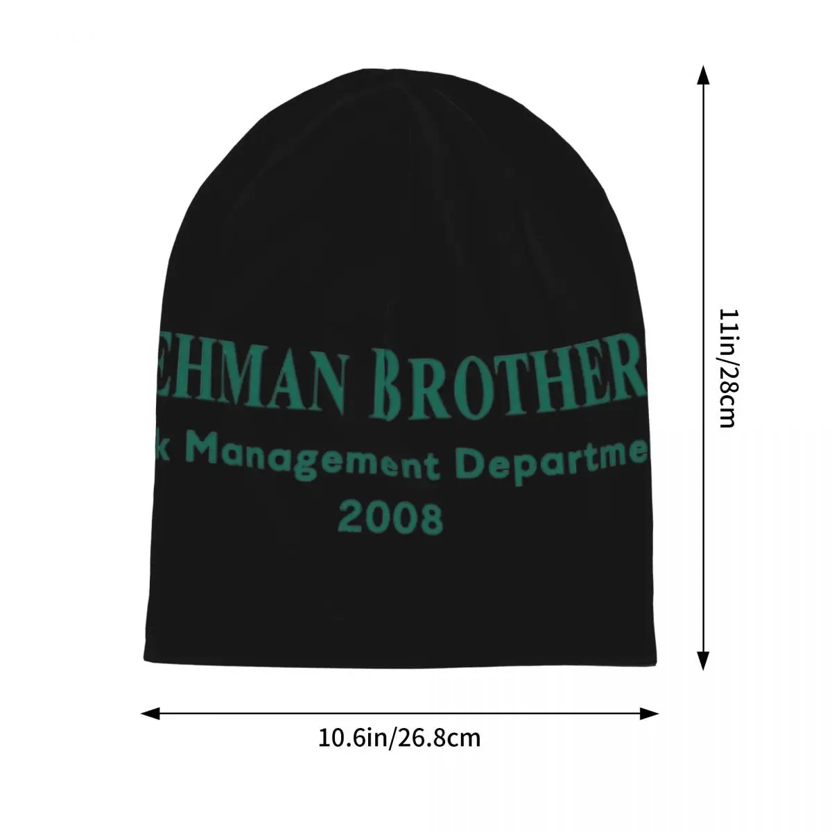 Lehman Brothers Risk Management Slouchy Knitting Beanie Hat for Women Men Winter Bonnet Hat Cozy Warm Beanies Skullies Cap