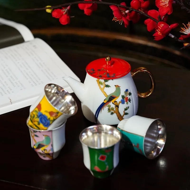 

JT17 light luxury, tea set, teapot, teacup, tea room table, ornament