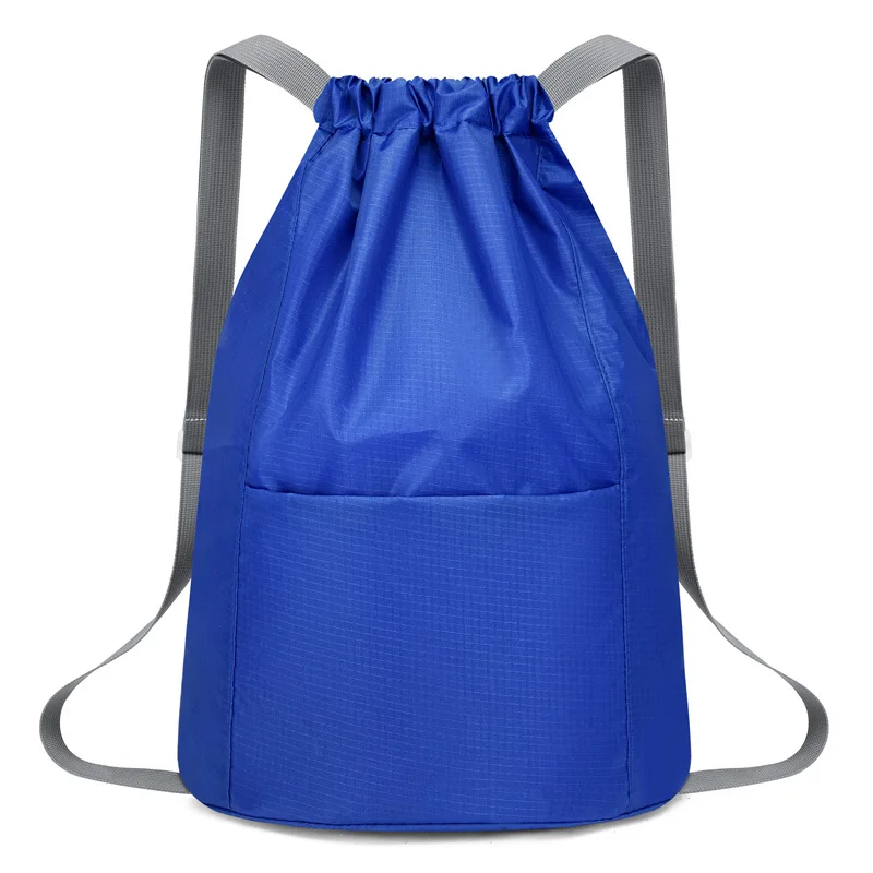 Drawstring Shoulder Bag Female Outdoor Travel Fitness Sports Bag Lightweight Shoulder Bag Bundle Pocket Backpack Gym Bag Men