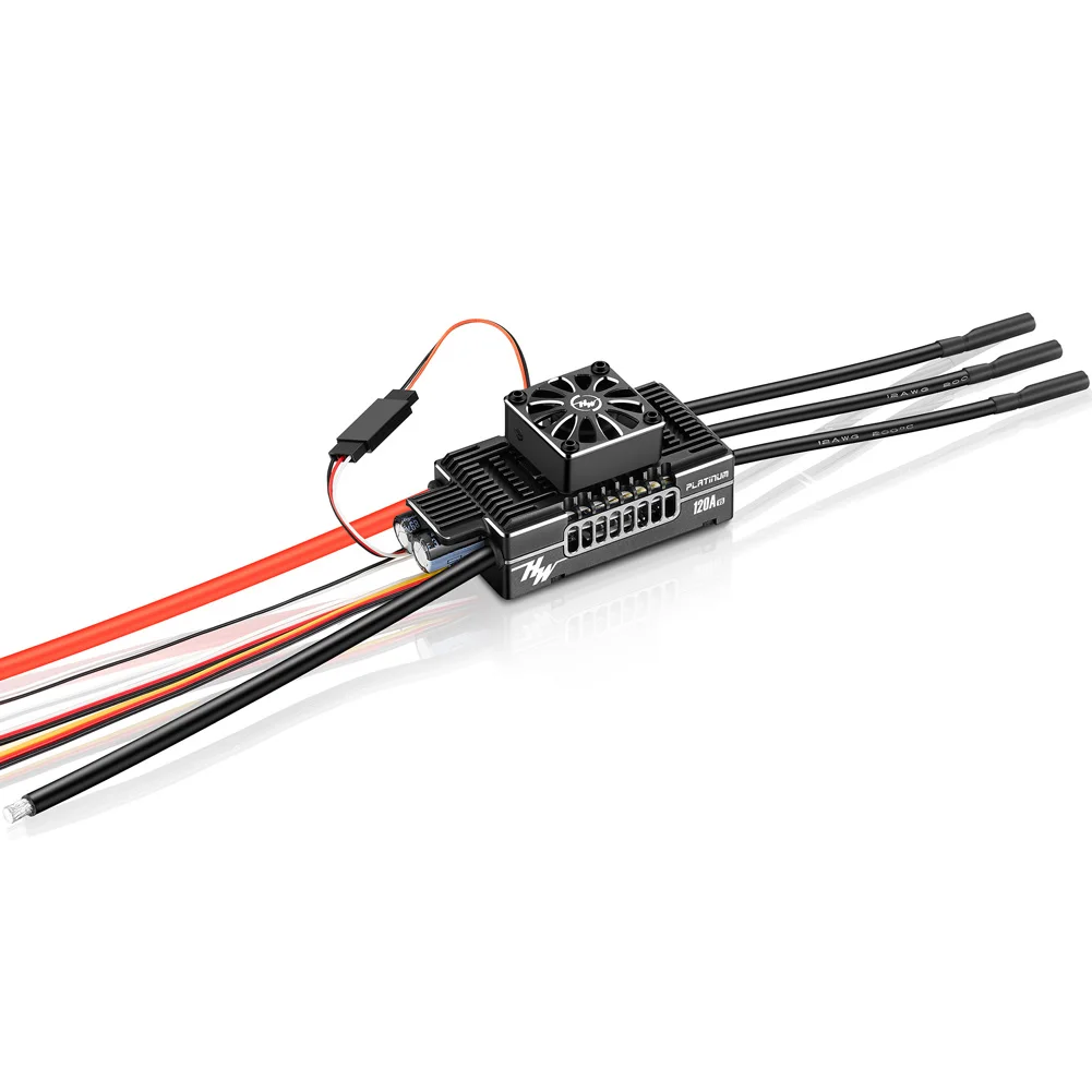 Hobbywing Platinum V5 120A 3-8S Lipo BEC Empty Mold Brushless ESC for RC Drone Aircraft Helicopter