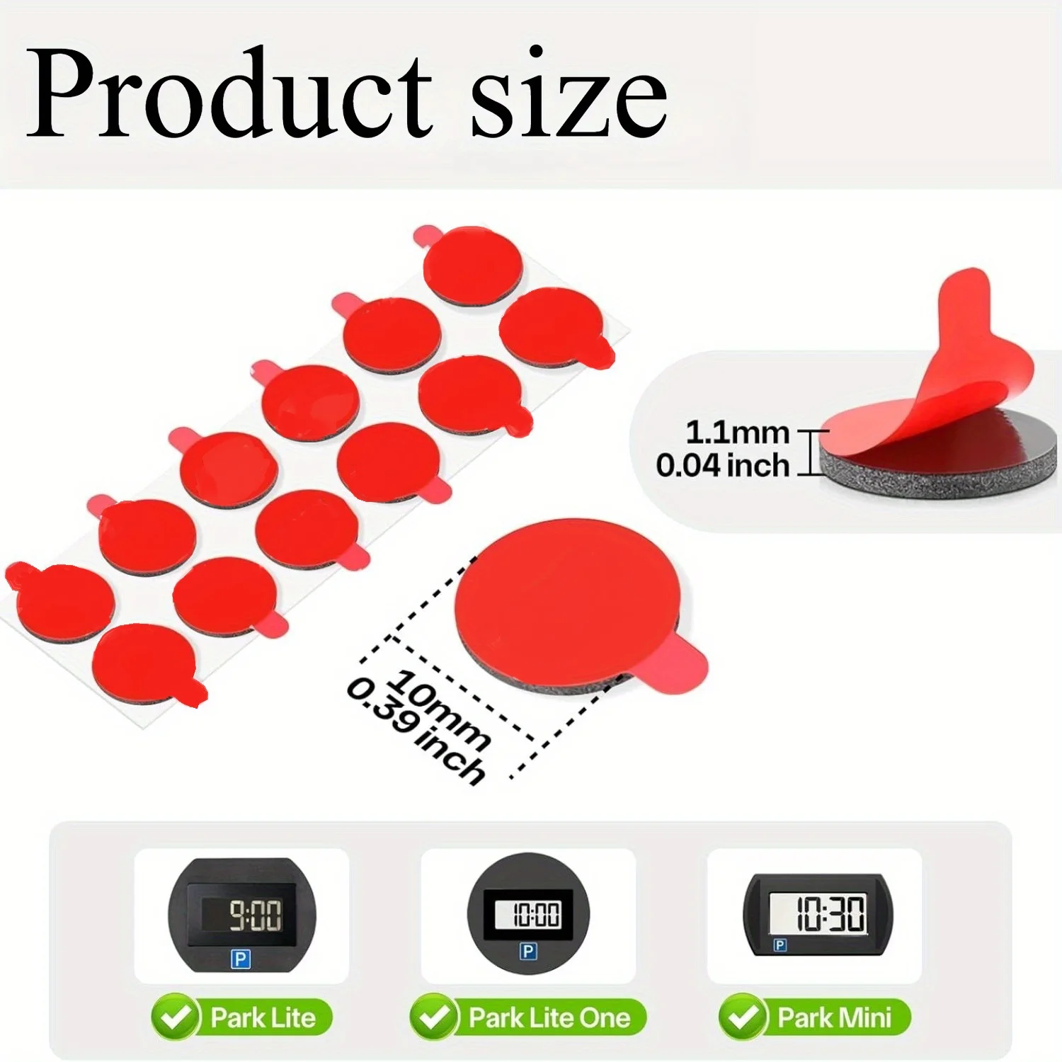 

24pcs Car Parking Mat Set Car Non-Slip Parking Mats Replacement Double-Sided Mats Lightweight And Durable Vehicle Parking Mats