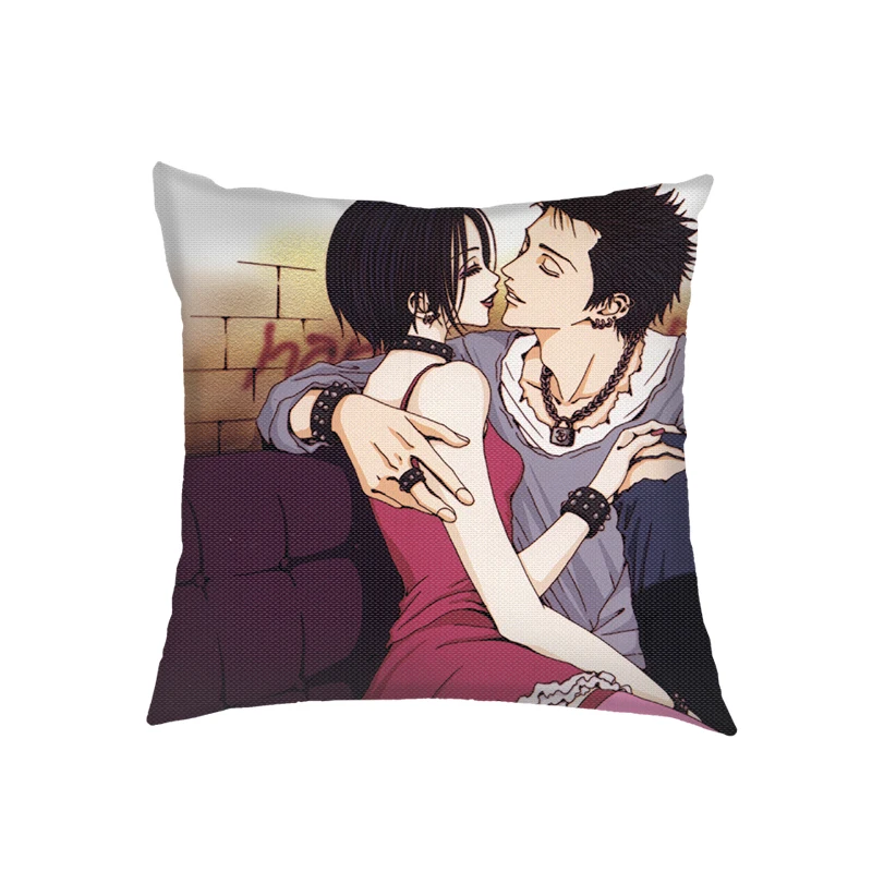 Anime NANA Print Cushion Covers Black Stones Pillowcase Home Decor NANA Osaki Sofa Throw Pillow Cover for Living Room